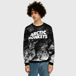 Мужской свитшот 3D Arctic Monkeys black graphite - фото 2