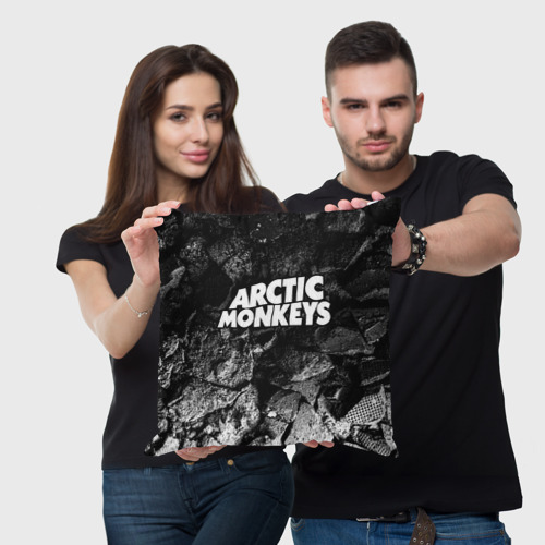 Подушка 3D Arctic Monkeys black graphite - фото 3