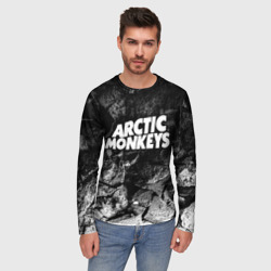 Мужской лонгслив 3D Arctic Monkeys black graphite - фото 2