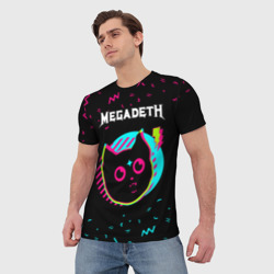 Мужская футболка 3D Megadeth - rock star cat - фото 2