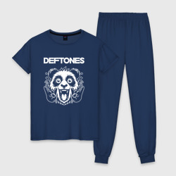 Женская пижама хлопок Deftones rock panda