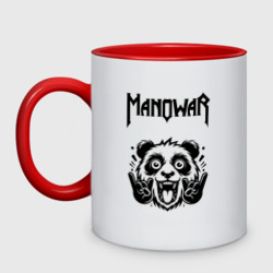 Кружка двухцветная Manowar - rock panda