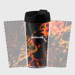 Термокружка-непроливайка Metallica red lava - фото 2