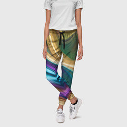 Абстрактный расплавленный металл – Женские брюки 3D с принтом купить