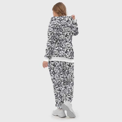 Женский костюм 3D Пикселированный городской серый камуфляж, цвет белый - фото 6