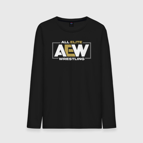 Мужской лонгслив хлопок All Elite Wrestling AEW, цвет черный