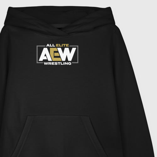 Детская толстовка хлопок All Elite Wrestling AEW, цвет черный - фото 3