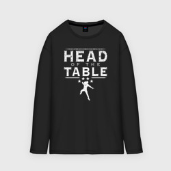 Женский лонгслив oversize хлопок WWE Roman Reigns Head of the Table