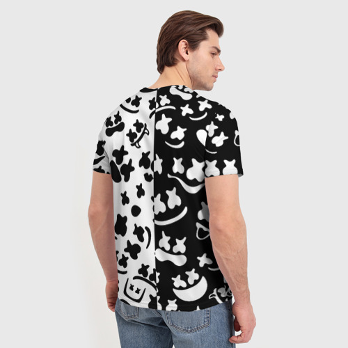 Мужская футболка 3D Marshmello music pattern, цвет 3D печать - фото 4
