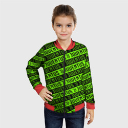 Детский бомбер 3D Juventus green pattern sport - фото 2