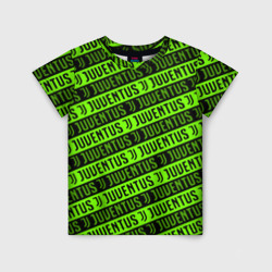 Juventus green pattern sport – Детская футболка 3D с принтом купить со скидкой в -33%