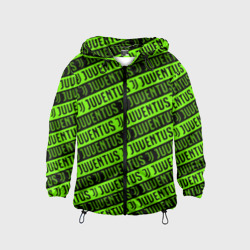 Детская ветровка 3D Juventus green pattern sport