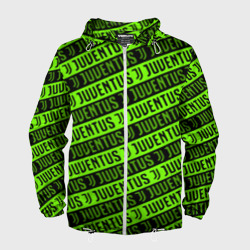 Мужская ветровка 3D Juventus green pattern sport