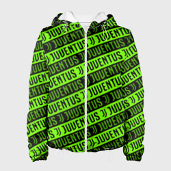 Женская куртка 3D Juventus green pattern sport