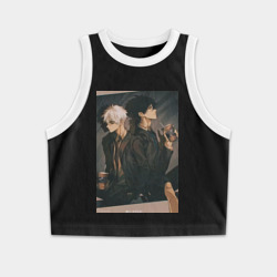 Женская укороченная майка-топ хлопок Гуан Лу Сяоши Чэн