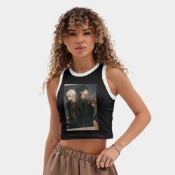 Женская укороченная майка-топ хлопок Гуан Лу Сяоши Чэн - фото 2