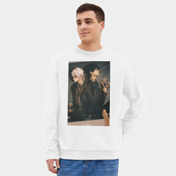 Мужской свитшот oversize без начеса хлопок Гуан Лу Сяоши Чэн - фото 2