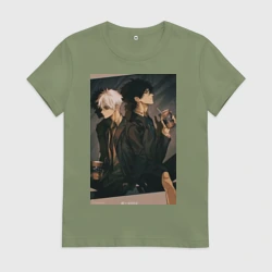 Женская футболка хлопок Гуан Лу Сяоши Чэн