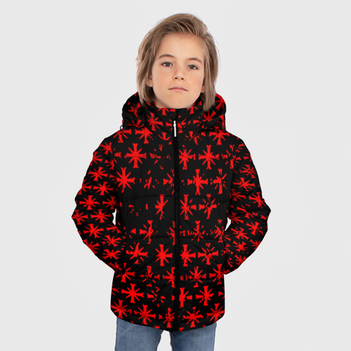 Зимняя куртка для мальчиков 3D с принтом Farcry текстура юбисофт гейм, фото на моделе #1