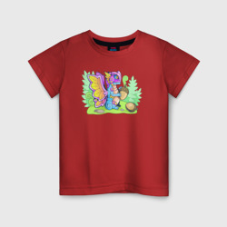 Дракон бабочка – Детская футболка хлопок с принтом купить со скидкой в -20%