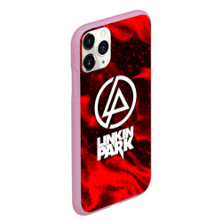 Чехол для iPhone 11 Pro Max матовый Linkin park красный огонь - фото 2