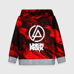 Детская толстовка 3D Linkin park красный огонь