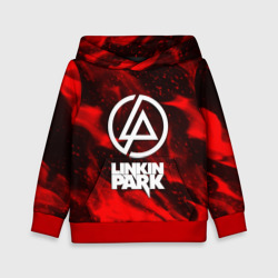 Детская толстовка 3D Linkin park красный огонь