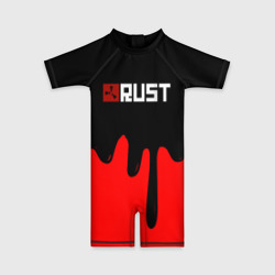 Детский купальный костюм 3D RUST краски разводы пустошь