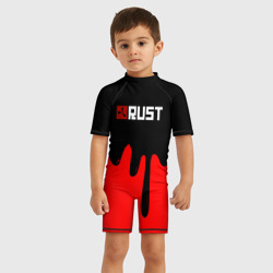 Детский купальный костюм 3D RUST краски разводы пустошь - фото 2