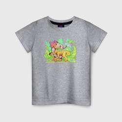 маленький цветочный дракон – Детская футболка хлопок с принтом купить со скидкой в -20%