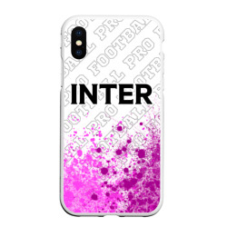 Чехол для iPhone XS Max матовый Inter pro football посередине