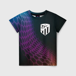 Детская футболка 3D Atletico Madrid футбольная сетка