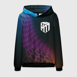 Мужская толстовка 3D Atletico Madrid футбольная сетка