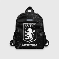 Детский рюкзак 3D Aston Villa sport на темном фоне