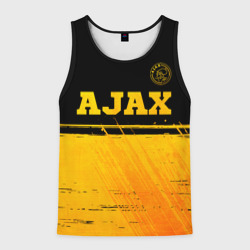 Мужская майка 3D Ajax - gold gradient посередине