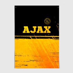 Постер Ajax - gold gradient посередине
