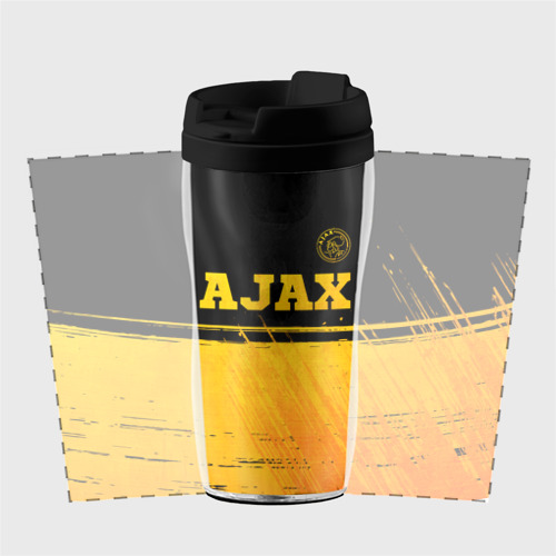 Термокружка-непроливайка Ajax - gold gradient посередине - фото 2