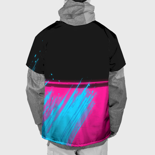 Накидка на куртку 3D Chelsea - neon gradient посередине, цвет 3D печать - фото 2