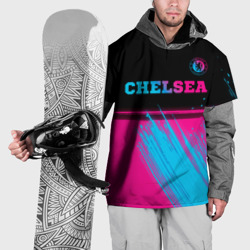 Накидка на куртку 3D Chelsea - neon gradient посередине