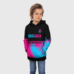 Детская толстовка 3D Chelsea - neon gradient посередине - фото 2