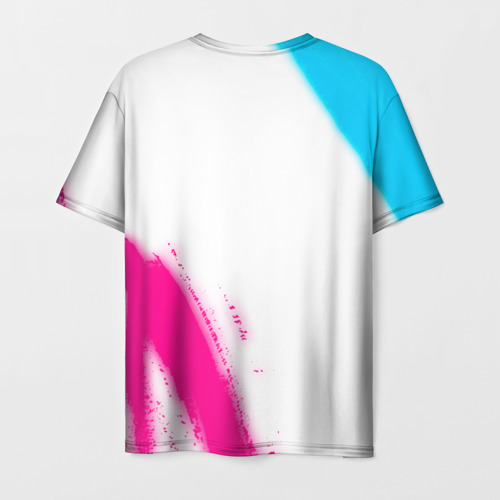 Мужская футболка 3D Inter neon gradient style вертикально, цвет 3D печать - фото 2