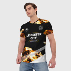 Мужская футболка 3D Leicester City legendary sport fire - фото 2