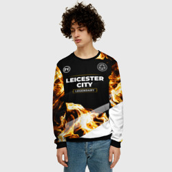 Мужской свитшот 3D Leicester City legendary sport fire - фото 2