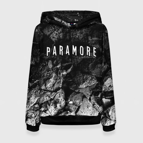 Женская толстовка 3D Paramore black graphite, цвет 3D печать