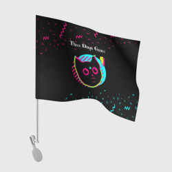 Флаг для автомобиля Three Days Grace - rock star cat