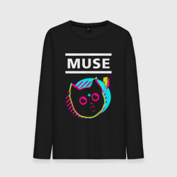 Мужской лонгслив хлопок Muse rock star cat