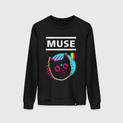 Женский свитшот хлопок Muse rock star cat