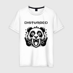 Мужская футболка хлопок Disturbed - rock panda