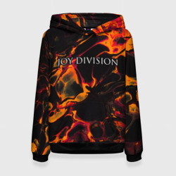 Женская толстовка 3D Joy Division red lava