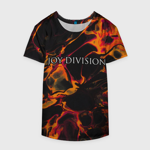 Накидка на куртку 3D Joy Division red lava, цвет 3D печать - фото 4